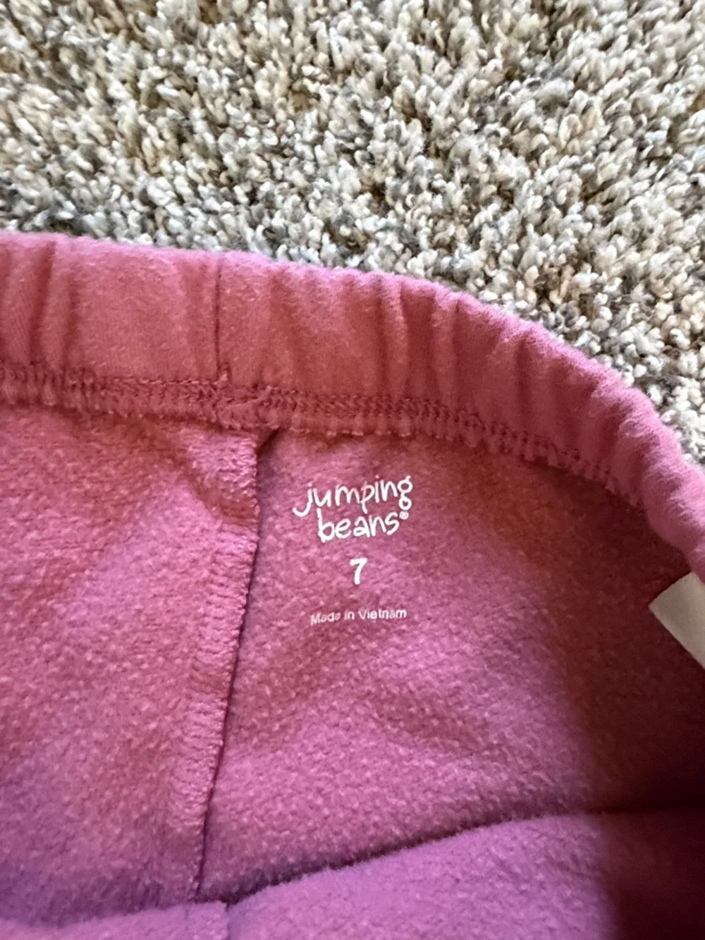 3 - Jumping beans girls cozy lined warm Leggings - Rose, Lavender, Light Blue